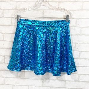 Route 3 blue holographic shirt size Large